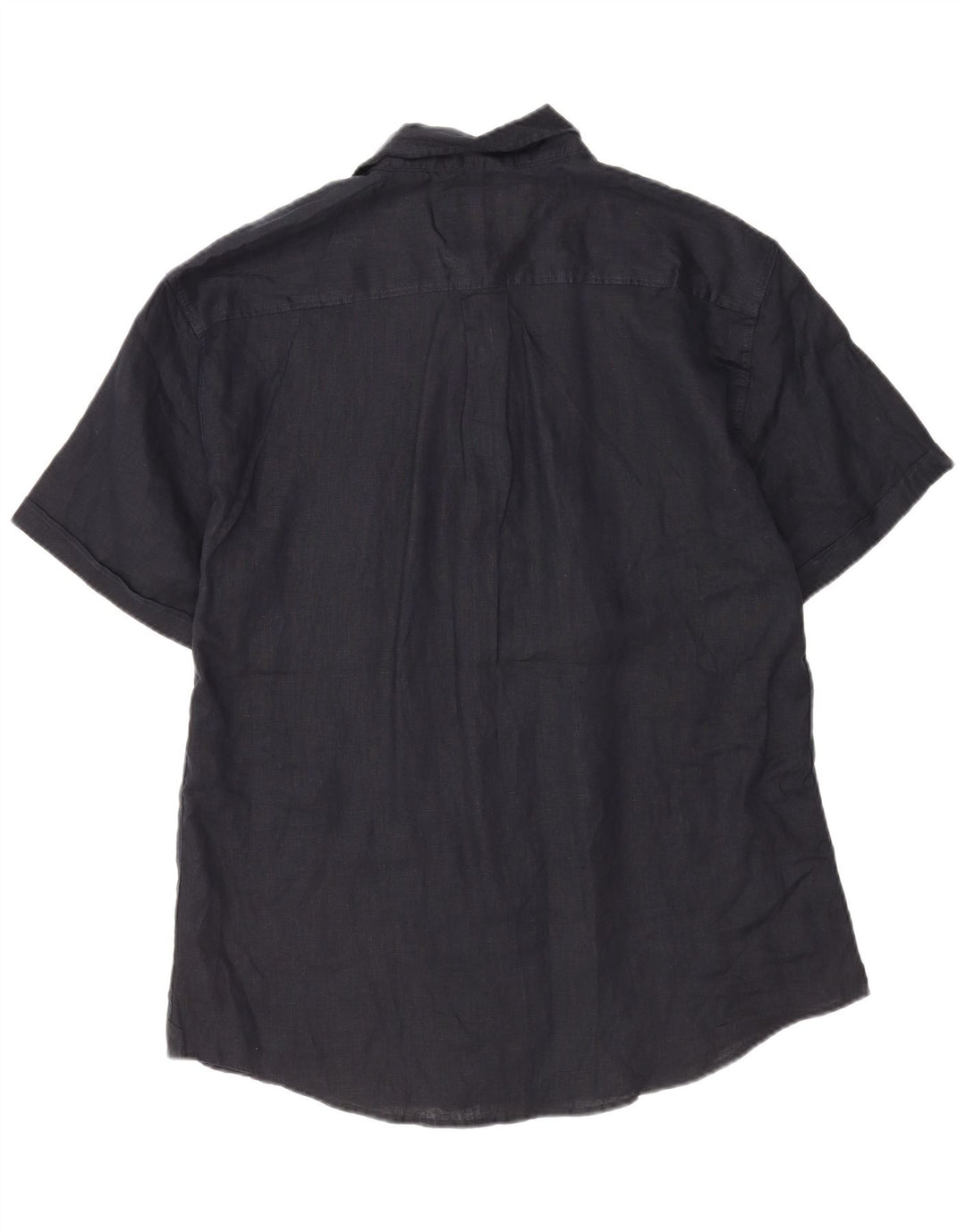 Ανδρικό κοντομάνικο πουκάμισο Coast 2XL Navy Blue λινό