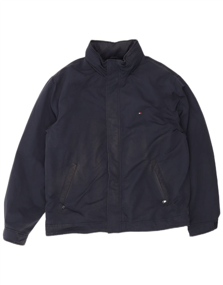 Ανδρικό μπουφάν Tommy Hilfiger UK 42 XL Navy Blue Polyester