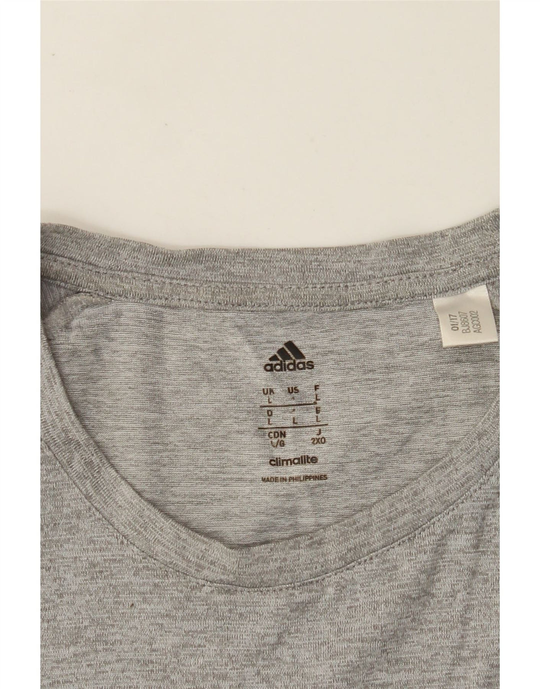 Ανδρικό T-Shirt Climalite ADIDAS Top Large Grey Flecked