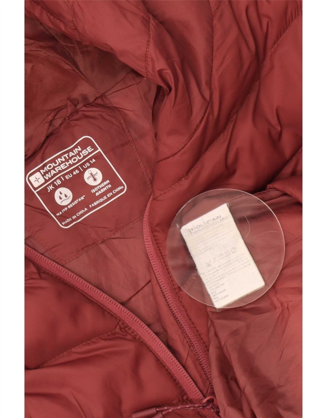 Mountain Warehouse Γυναικείο μπουφάν με επένδυση UK 18 XL Red Polyamide