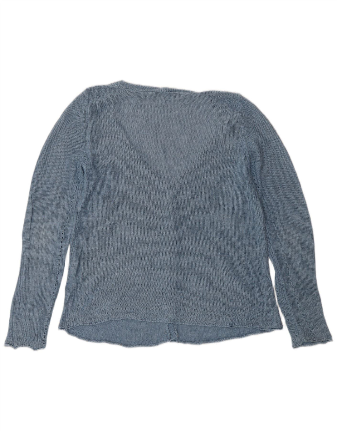 WHITE STUFF Γυναικεία ζακέτα πουλόβερ UK 10 Small Blue Len