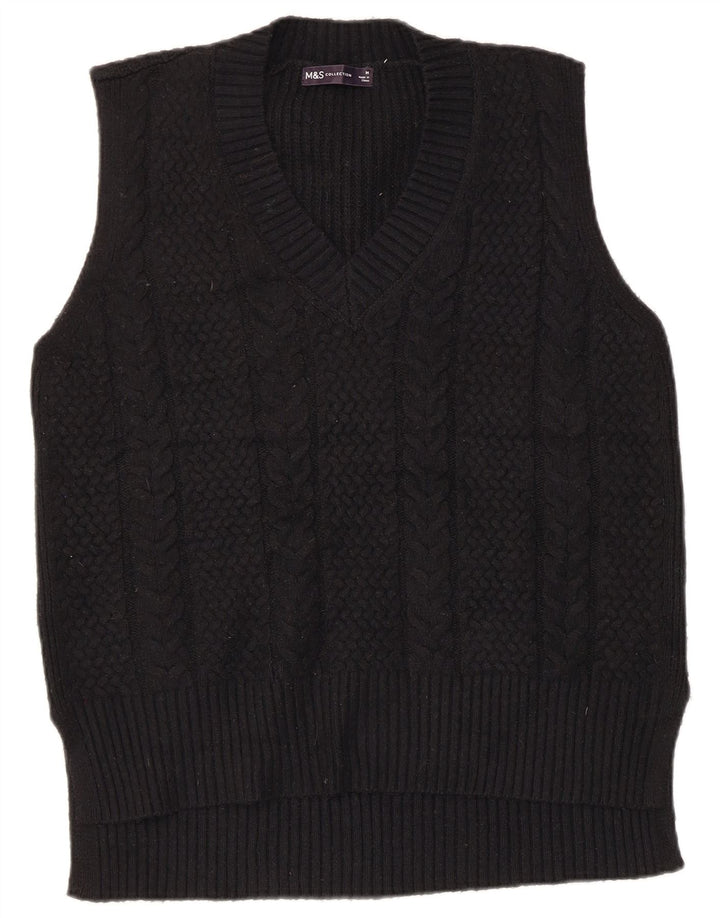 Marks & Spencer Ανδρικό γιλέκο Tank Top Medium Navy Blue Polyester