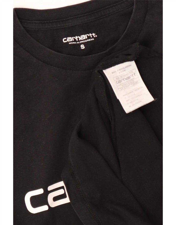 Ανδρικό γραφικό μπλουζάκι Carhartt Top Μικρό μαύρο βαμβακερό