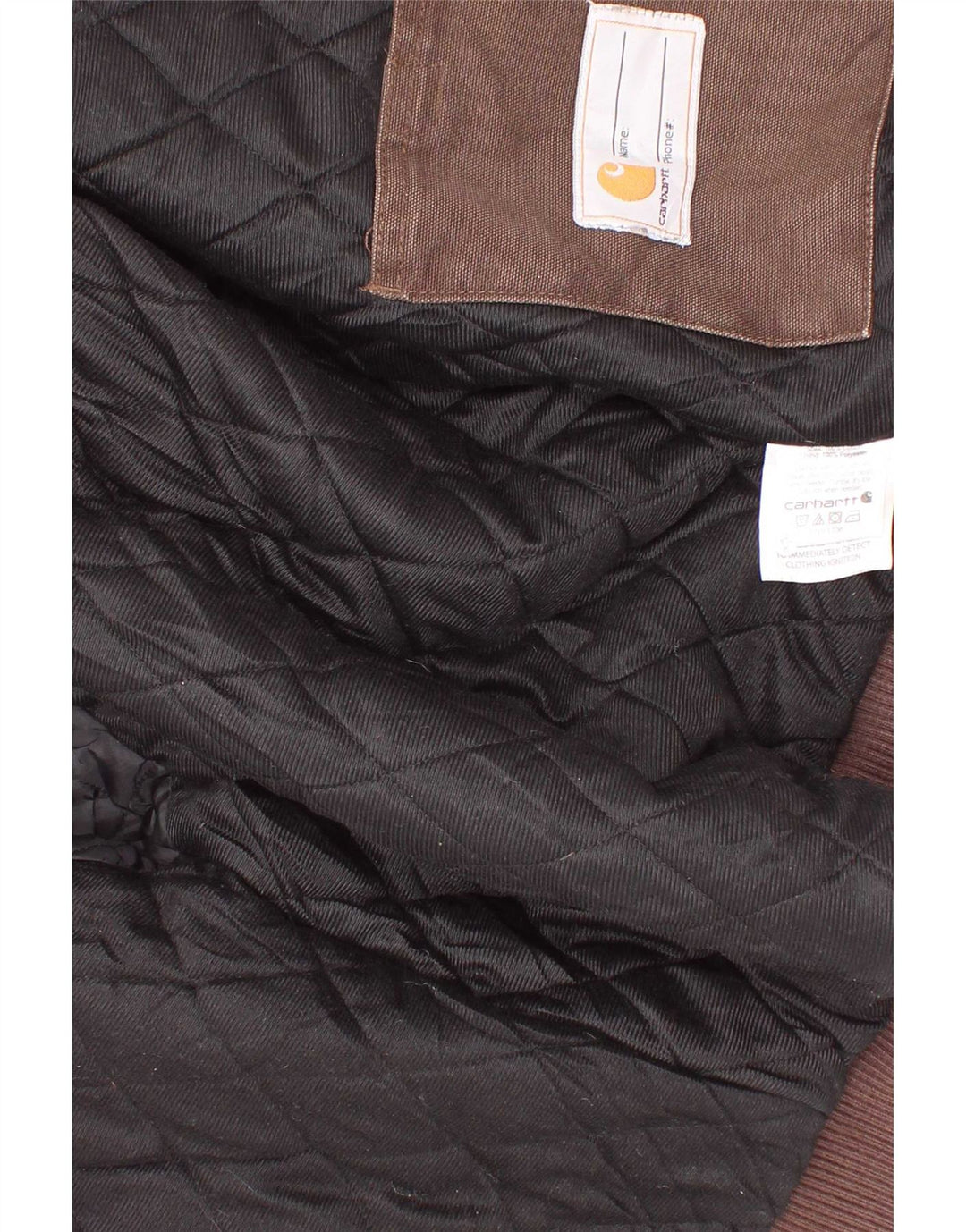 Carhartt Boys Hooded Bomber Jacket 7-8 Years Small Brown Βαμβακερό