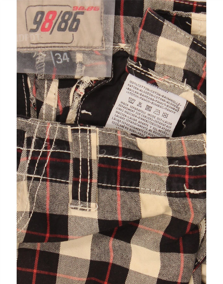 Vintage Ανδρικό σορτς Cargo W34 Μεγάλο μαύρο βαμβακερό