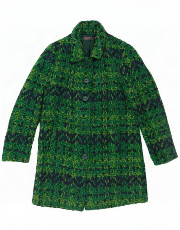 Γυναικείο πανωφόρι Desigual EU 44 XL Green Geometric Polyester