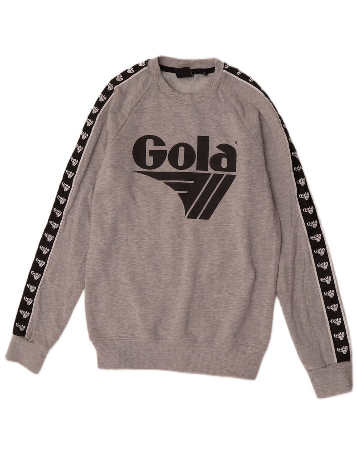 Ανδρικό γραφικό φούτερ Gola Jumper Small Grey Colourblock Βαμβακερό