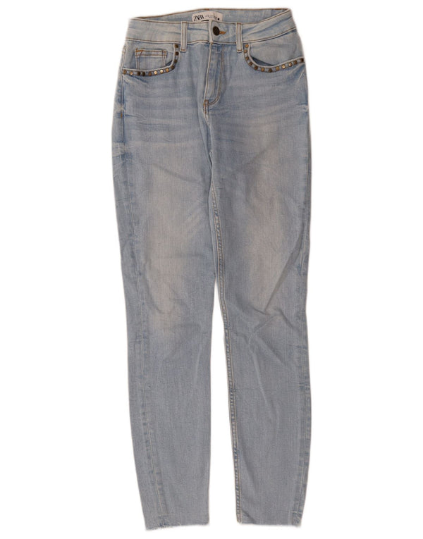 Zara Γυναικείο Skinny Jeans EU 36 XS W26 L28 Μπλε βαμβακερό