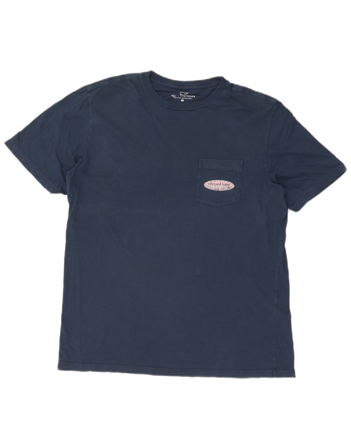 Ανδρικό γραφικό μπλουζάκι Vineyard Vines Τοπ μεσαίου μπλε βαμβακερό