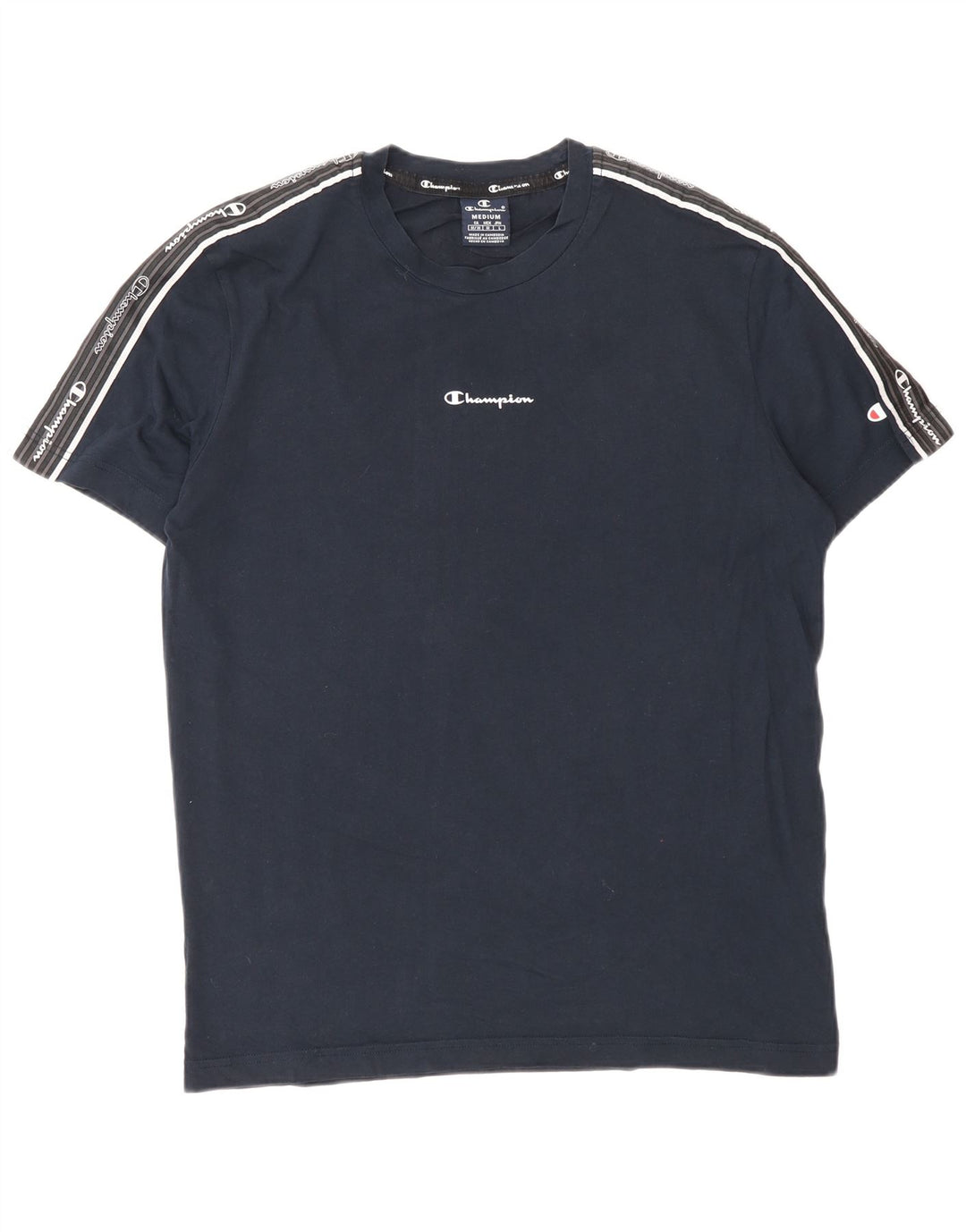 Ανδρικό γραφικό μπλουζάκι Champion Top Medium Navy Blue βαμβακερό