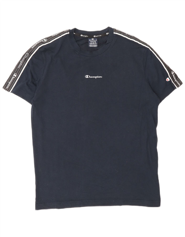 Ανδρικό γραφικό μπλουζάκι Champion Top Medium Navy Blue βαμβακερό