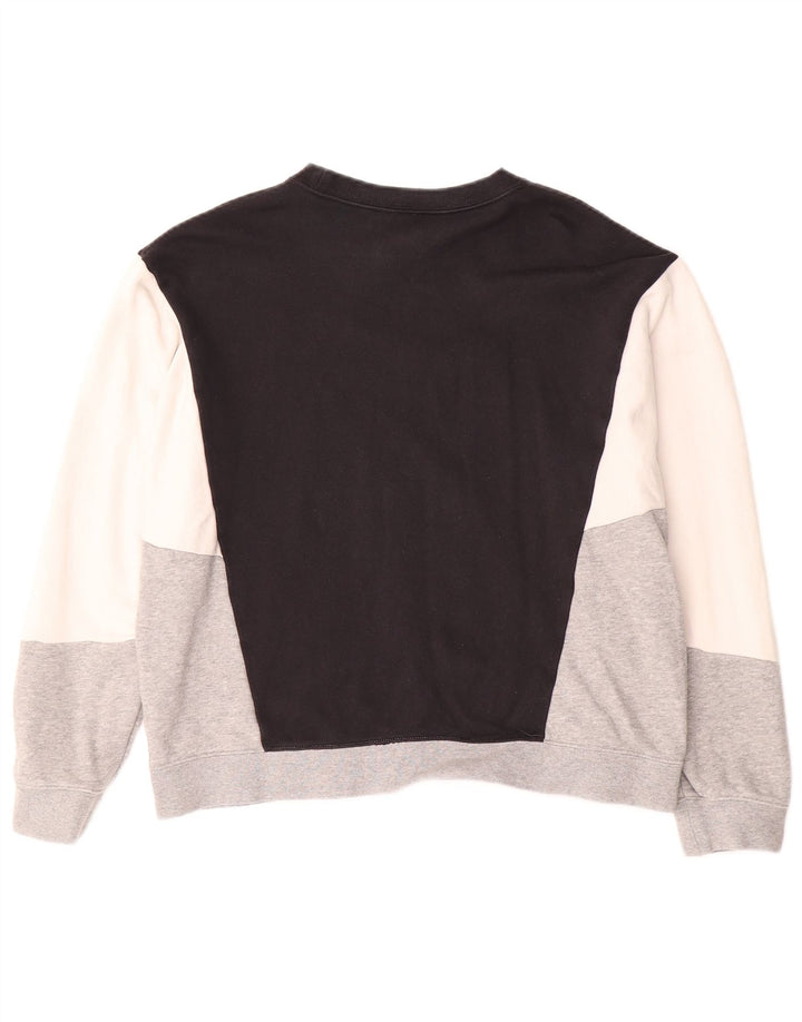 Γυναικείο φούτερ μεγάλου μεγέθους NIKE Jumper UK 16 Large Black Colourblock