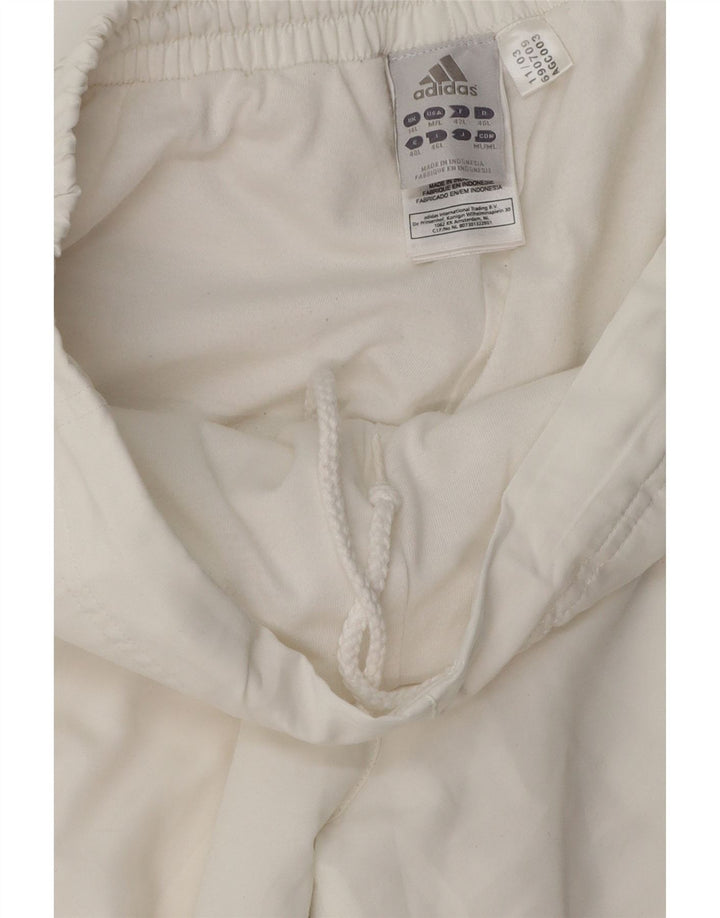 Γυναικεία αθλητική φόρμα Adidas Παντελόνι UK 14 Large White Polyester