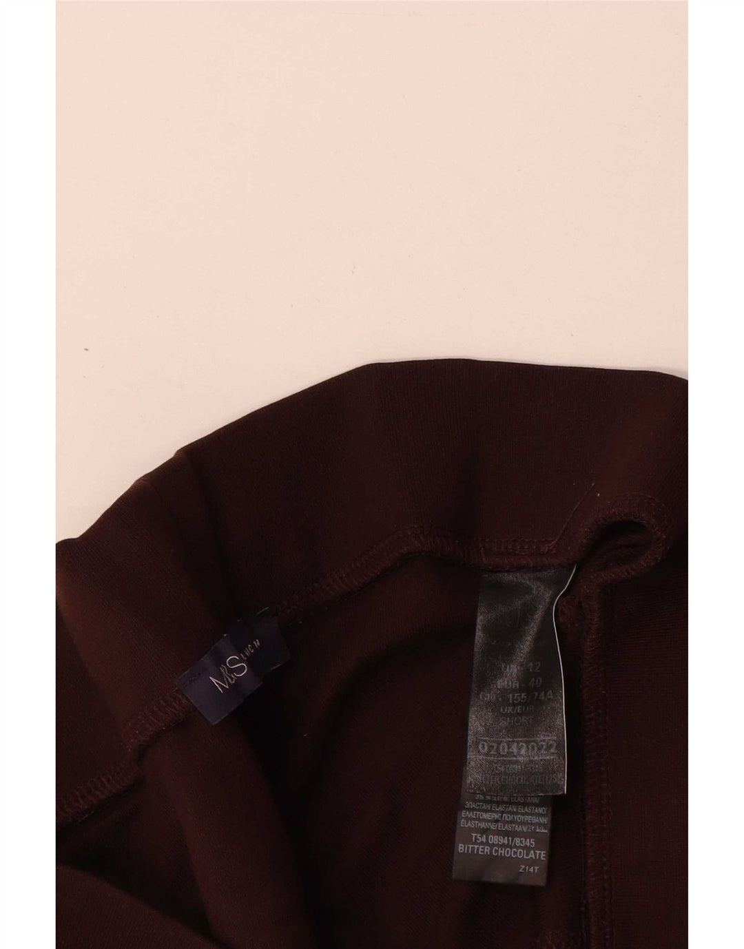Marks & Spencer Γυναικεία Κολάν Crop UK 12 Μεσαία Καφέ Βισκόζη