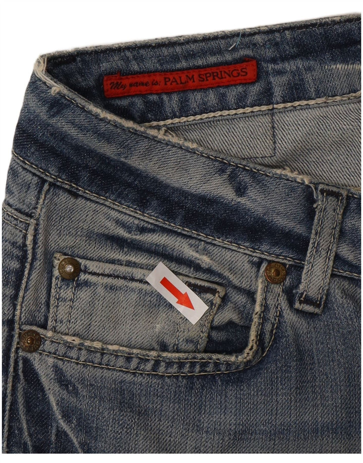 Guess Γυναικείο ίσιο τζιν W32 L27 Μπλε βαμβακερό