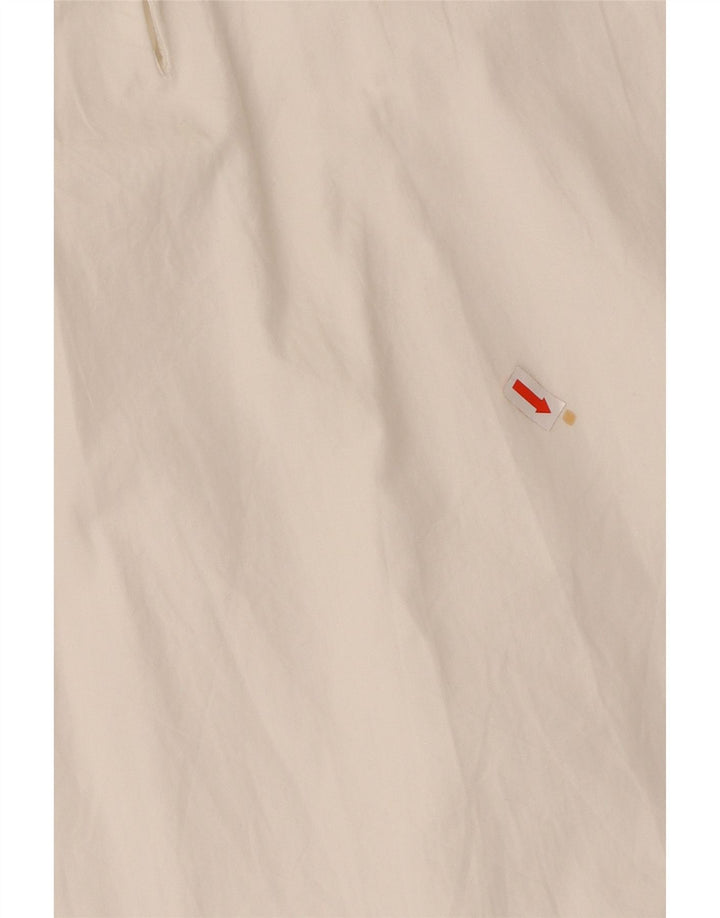 Γυναικεία μακρυμάνικη μπλούζα ZARA Oversized UK 6 XS Λευκό βαμβακερό