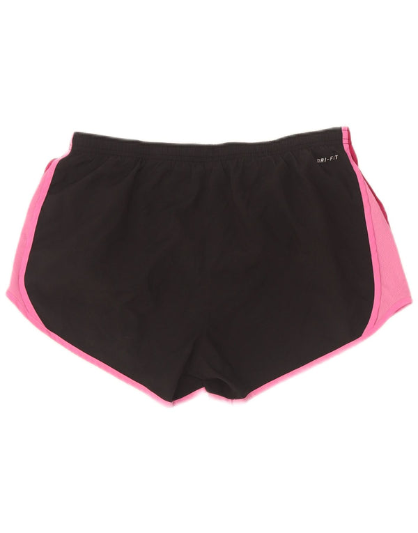 Γυναικείο αθλητικό σορτς Nike Dri Fit UK 14 Medium Black Colourblock