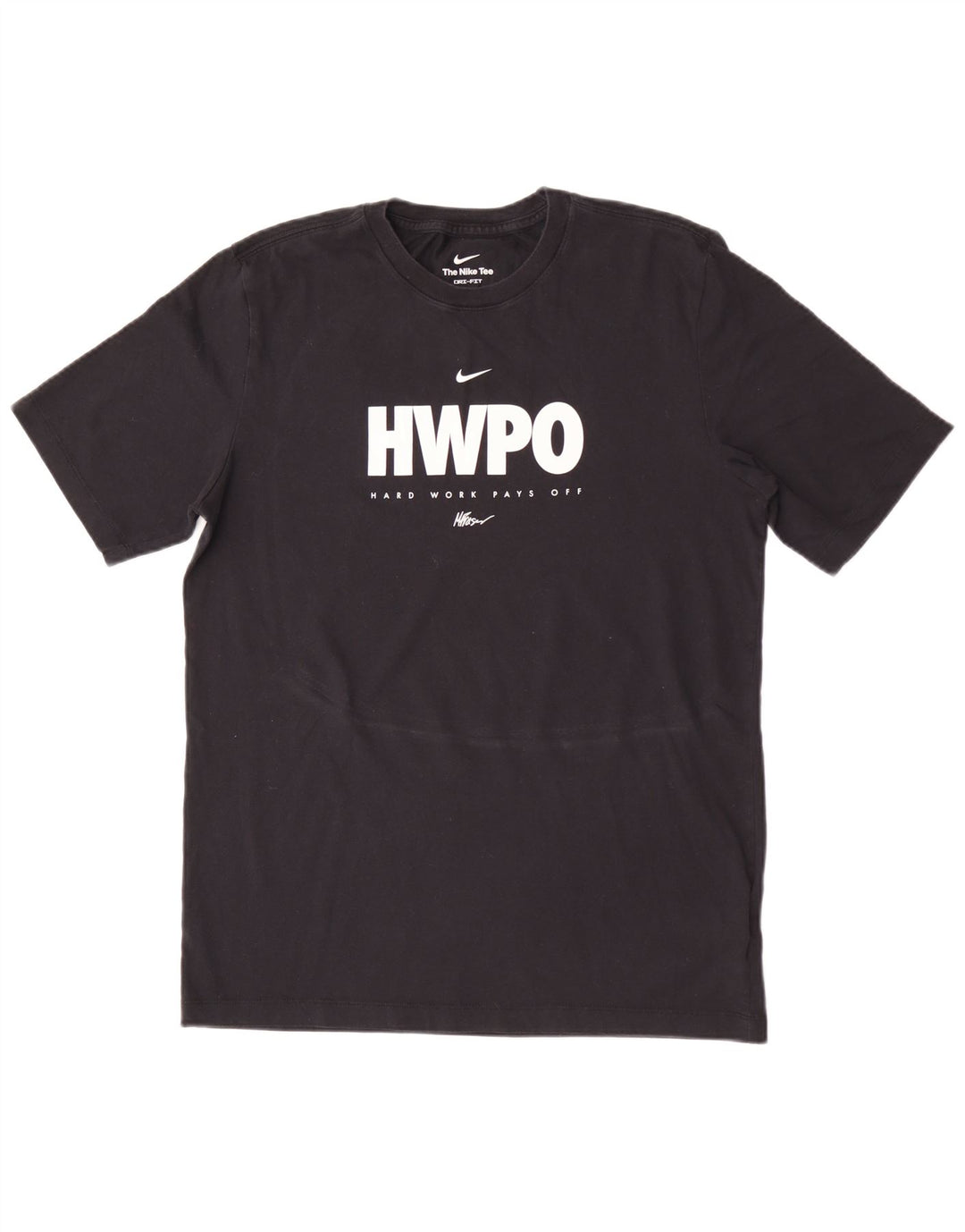 Μπλουζάκι γραφικό Nike, ανδρικό Dri Fit, μεσαίο μαύρο βαμβακερό