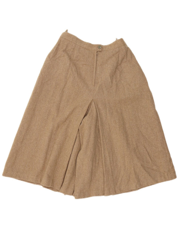 Vintage γυναικείο ψηλόμεσο σορτς IT 48 XL W30 Μπεζ ψαροκόκαλο