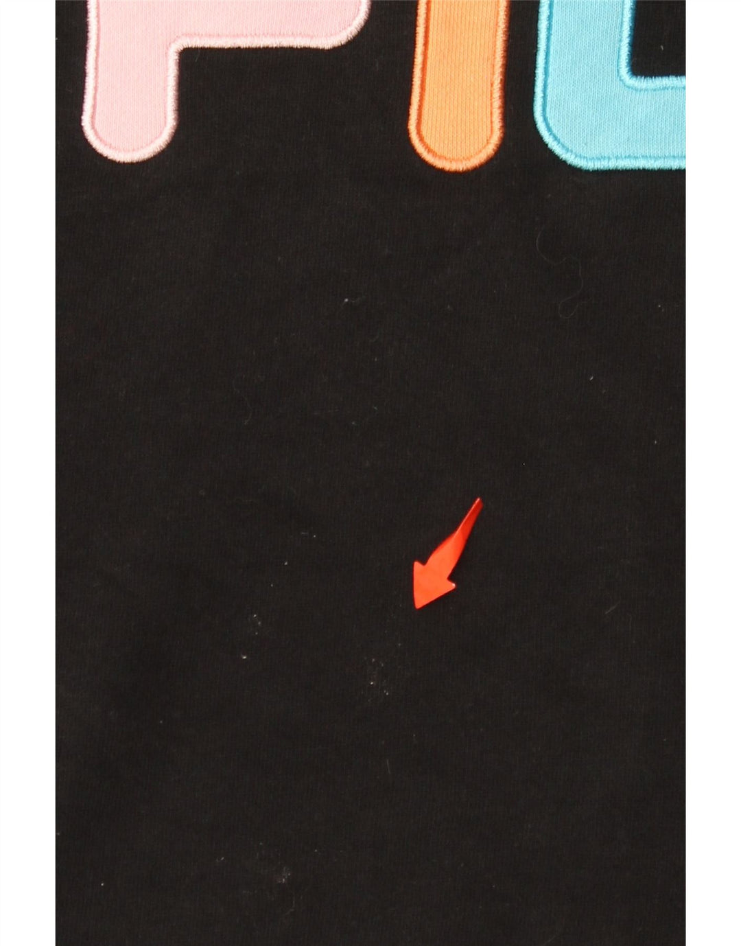 Γυναικείο γραφικό φούτερ FILA Jumper UK 14 Μεσαίο μαύρο βαμβακερό