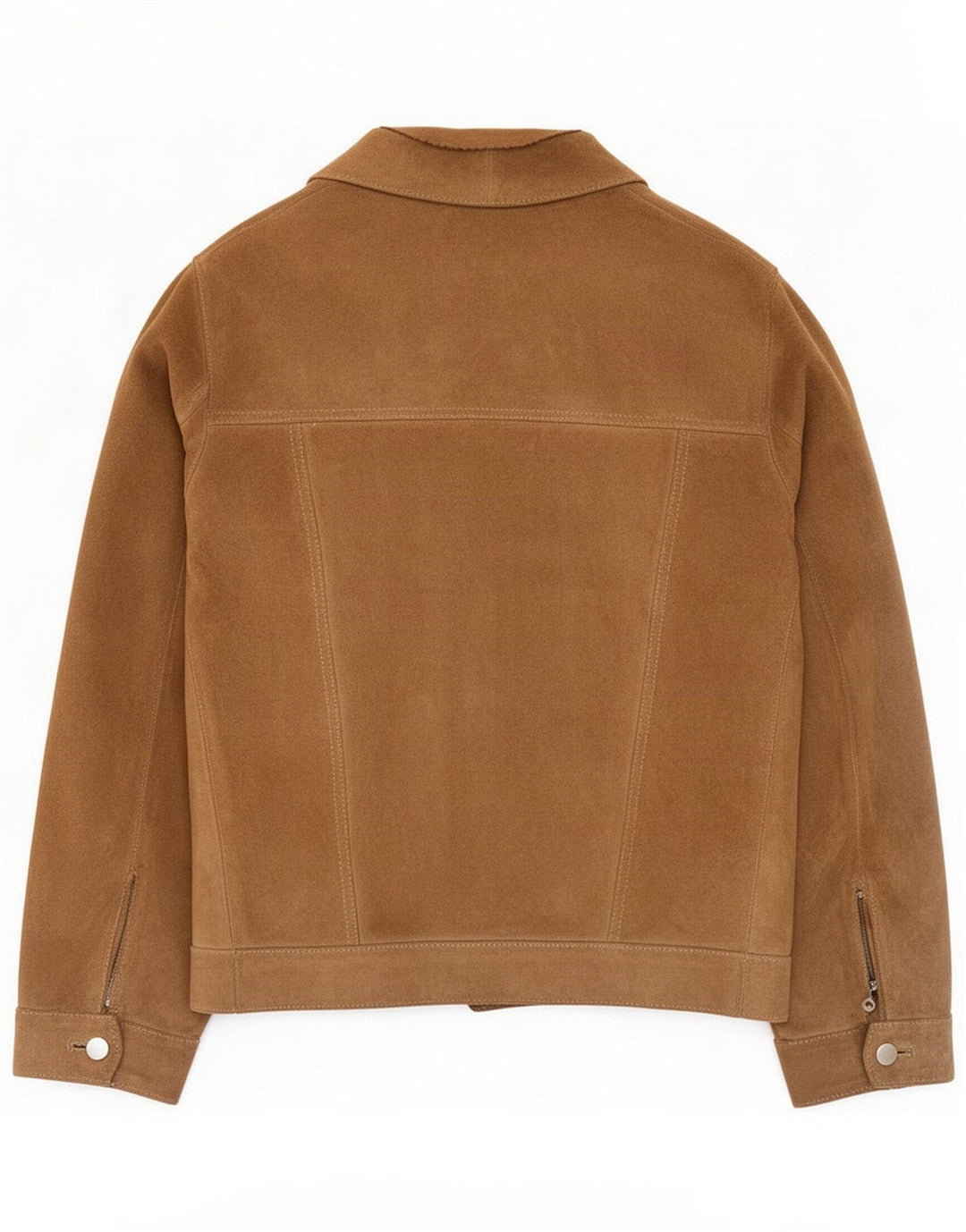 Vintage Ανδρικό Suede Jacket IT 46 Small Brown