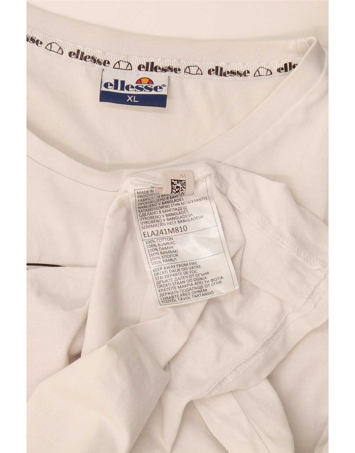 Ανδρικό γραφικό T-Shirt Ellesse Top XL Λευκό
