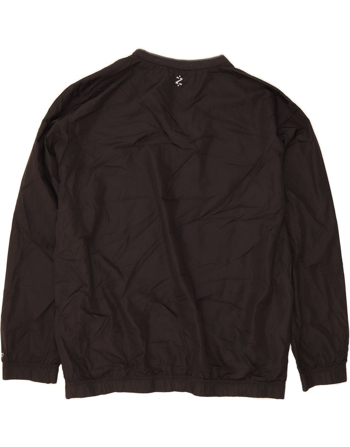 IZOD Mens Pullover Tracksuit Top XL Black Polyester Vintage Izod and Second-Hand Izod from Messina Hembry 