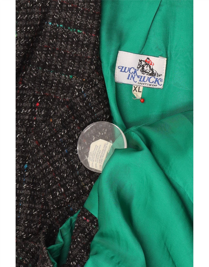 Luck in Luck Ανδρικό σακάκι σακάκι με 3 κουμπιά UK 42 XL Γκρι μαλλί