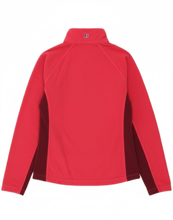 Berghaus γυναικείο φλις άλμα με φερμουάρ UK 12 μεσαίο κόκκινο χρώμα