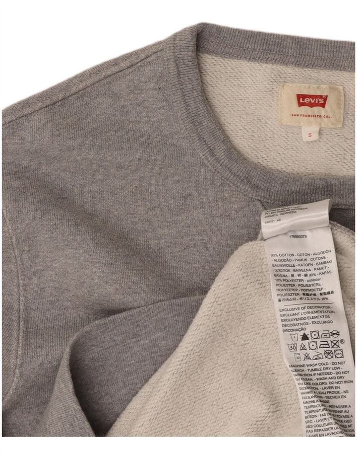 Ανδρικό γραφικό φούτερ LEVI'S Jumper Μικρό Γκρι βαμβακερό