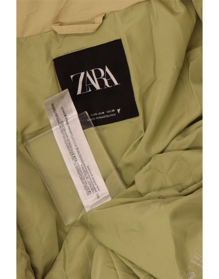 Γυναικείο ζακετάκι ZARA Oversized padded UK 14 Medium Beige Polyester