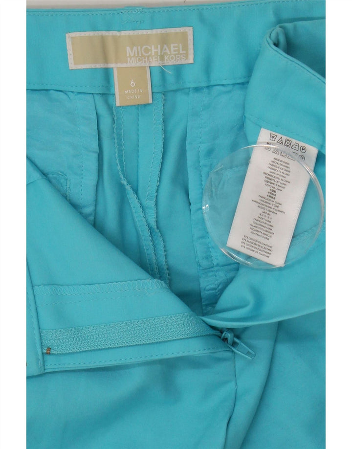 MICHAEL KORS Womens Chino Shorts US 6 Medium W30 Blue Cotton Vintage Michael Kors and Second-Hand Michael Kors from Messina Hembry 