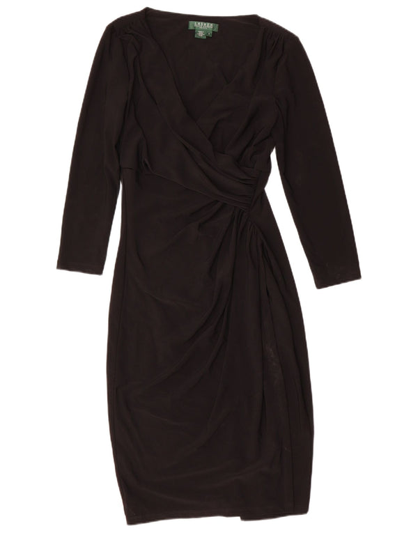 Γυναικείο φόρεμα Ralph Lauren με μανίκια 3/4 US 4 Small μαύρο