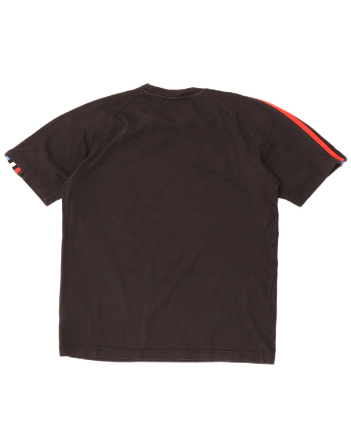 Ανδρικό γραφικό T-Shirt Adidas Top Μεσαίο μαύρο βαμβακερό