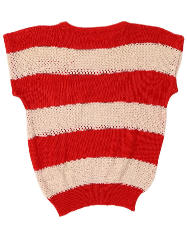 Γυναικείο πουλόβερ Vintage Crop Crew Neck Jumper UK 14 Medium πολύχρωμο