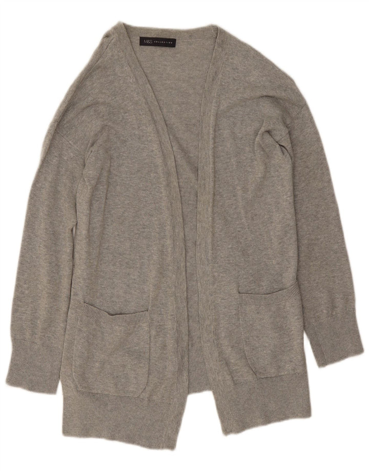 Marks & Spencer Γυναικεία ανοιχτή ζακέτα πουλόβερ UK 10 Small Grey
