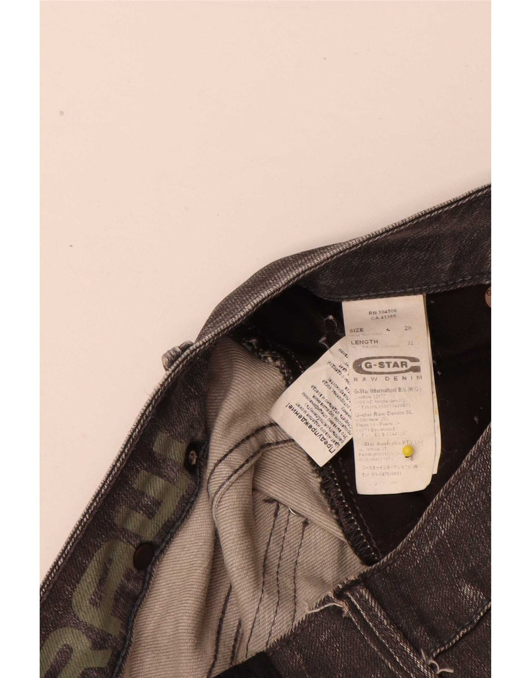 G-Star Γυναικείο Slim Jeans W28 L32 Γκρι βαμβακερό