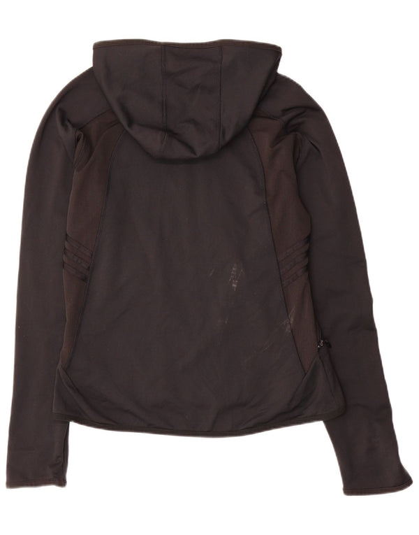 Γυναικεία αθλητική φόρμα Adidas με κουκούλα Top Jacket UK 14 Large Black Colourblock