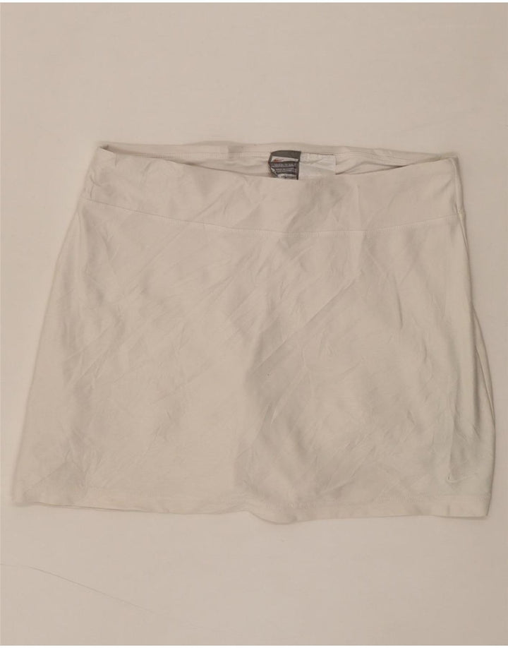 NIKE Womens Skort US 0/2 XS  White Polyester Vintage Nike and Second-Hand Nike from Messina Hembry 