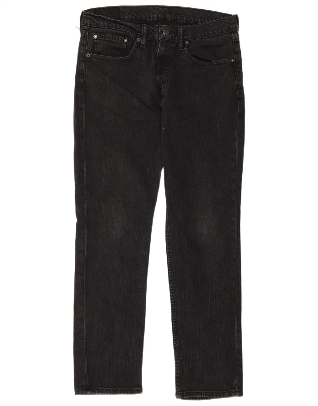Ανδρικό τζιν ίσιο Levi's W34 L30 μαύρο βαμβακερό