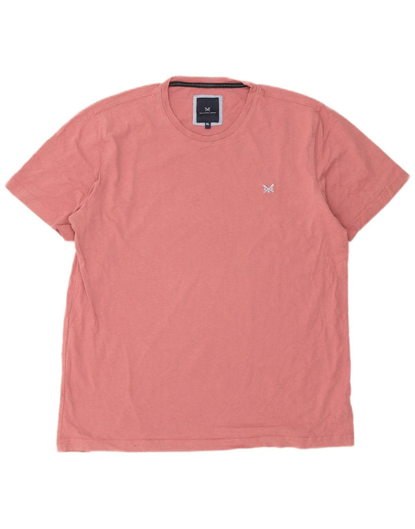 Ανδρικό T-Shirt Crew Clothing Top XL Pink Cotton