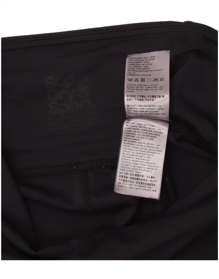 Γυναικεία γραφικά κολάν Superdry UK 14 Medium Black Polyester