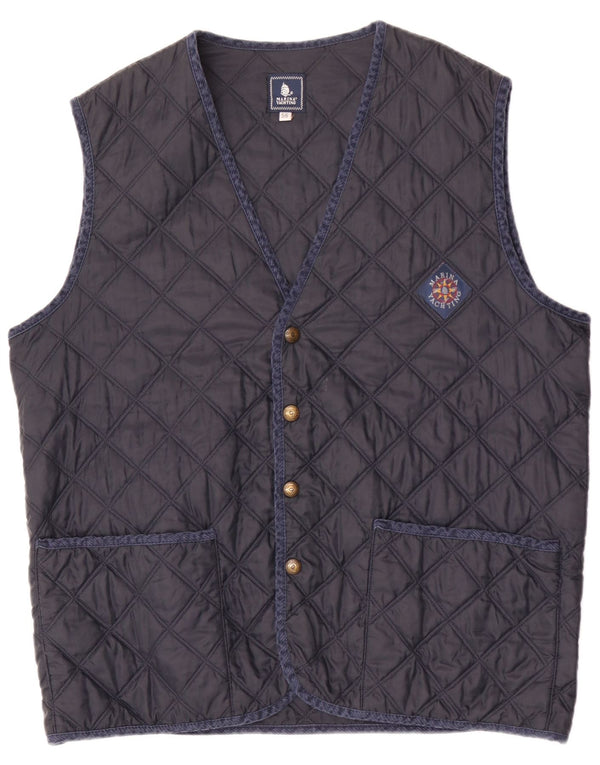 Marina Yachting Ανδρικά καπιτονέ Gilet IT 56 3XL Navy Blue Polyamide