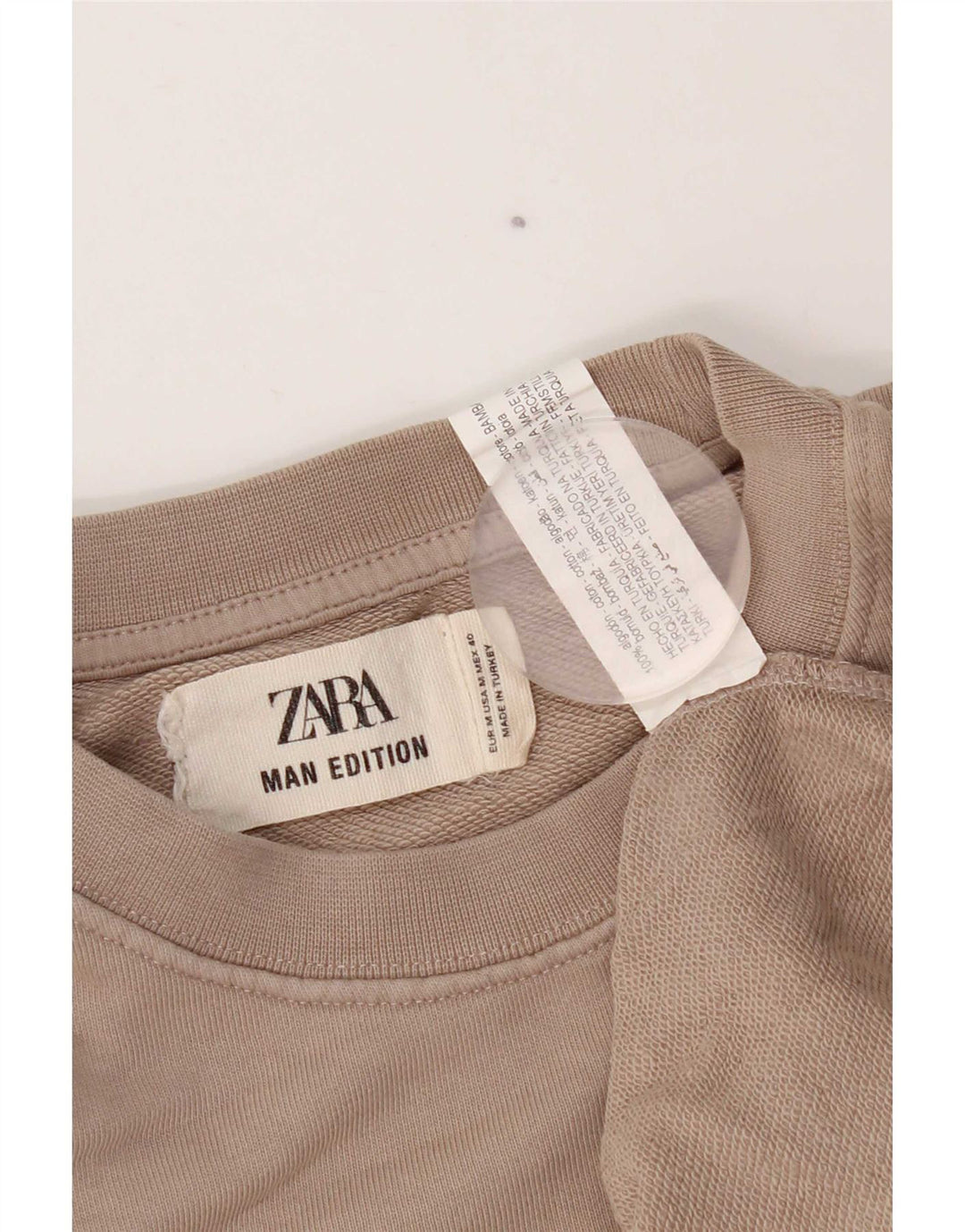 Ανδρικό φούτερ Zara Jumper Μεσαίο Μπεζ βαμβακερό