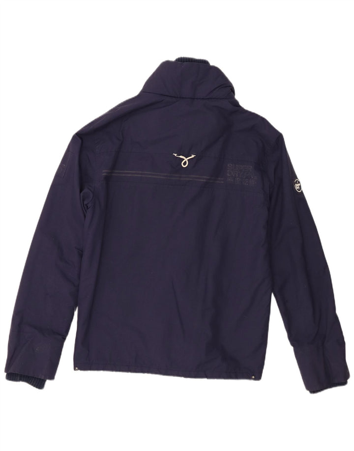 Superdry Γυναικείο Windtrekker Windbreaker Jacket UK 10 Small Navy Blue