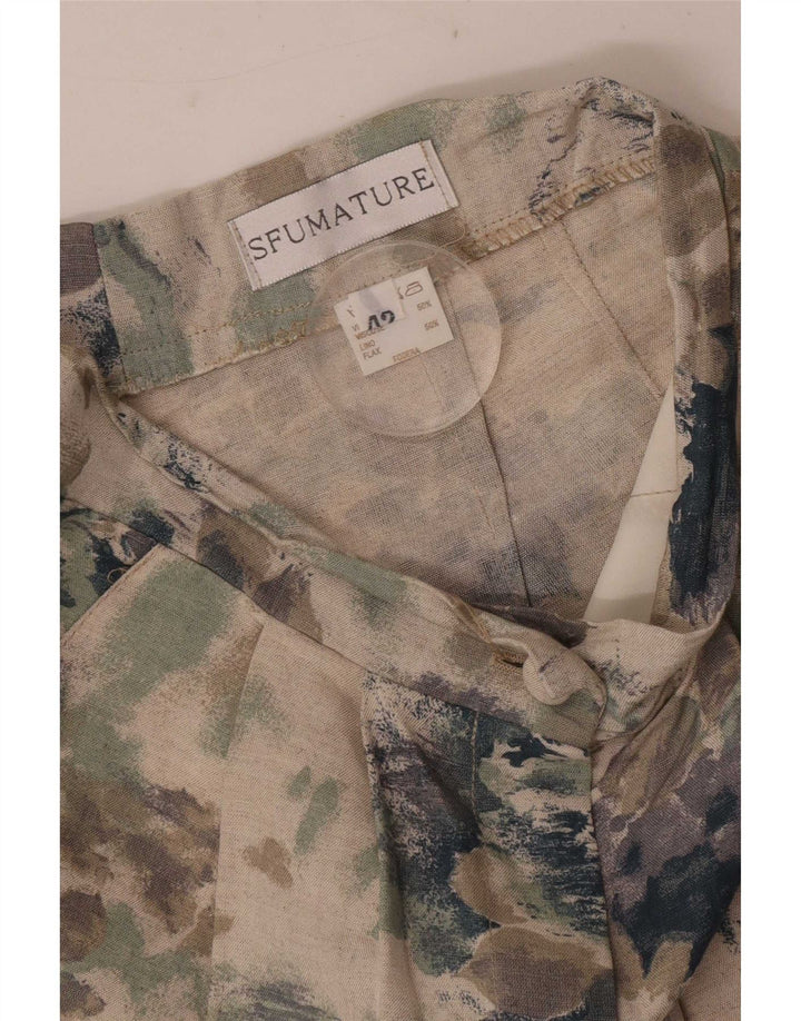 Vintage γυναικείο ψηλόμεσο βερμούδα IT 42 Medium W25 πολύχρωμο