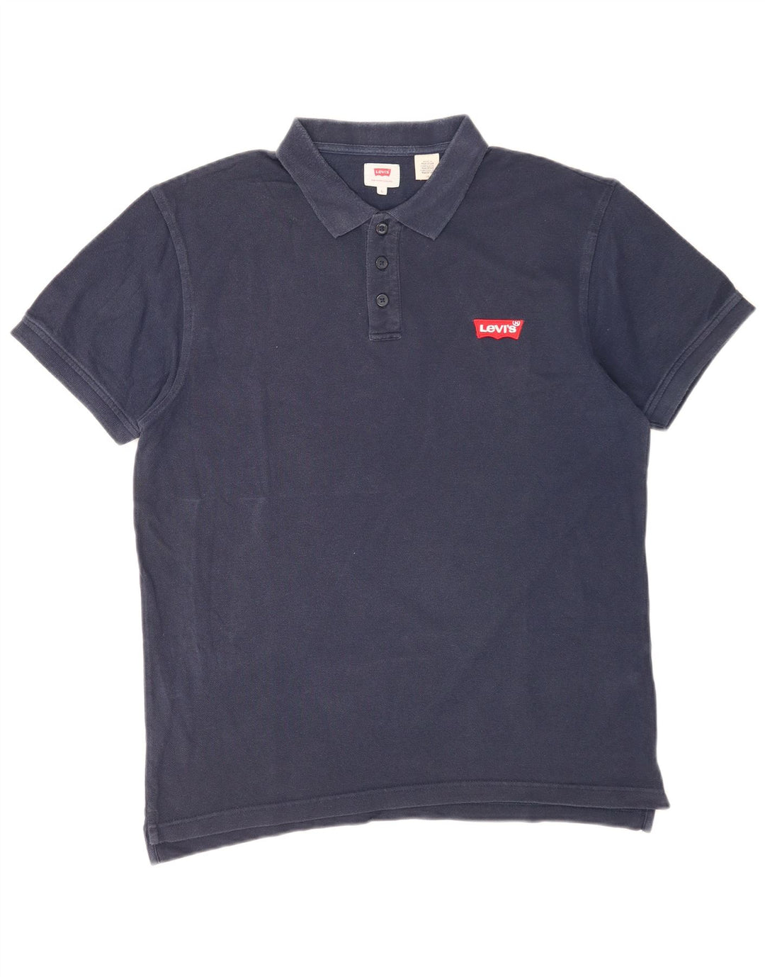Ανδρικό πουκάμισο πόλο Levi's μεγάλο navy μπλε βαμβακερό