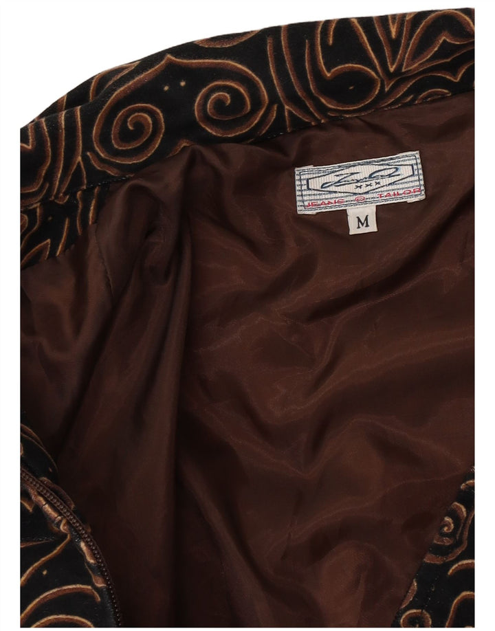 Vintage Γυναικείο Utility Jacket UK 14 Medium Black Paisley