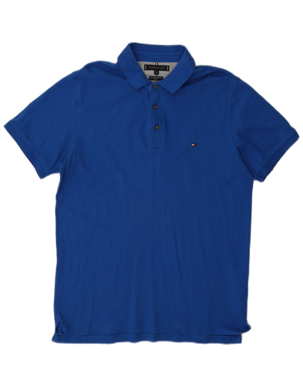 Tommy Hilfiger Ανδρικό πουκάμισο Polo Slim Fit XL Μπλε βαμβακερό