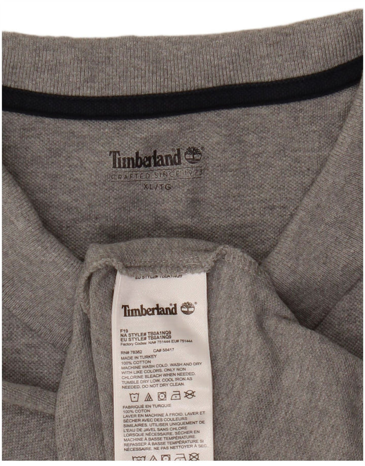Ανδρικό μπλουζάκι Timberland Polo XL Γκρι βαμβακερό